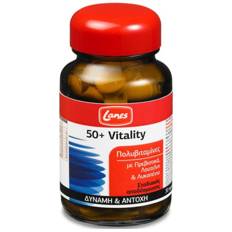 Lanes Πολυβιταμίνες 50+ Vitality 30 ταμπλέτες