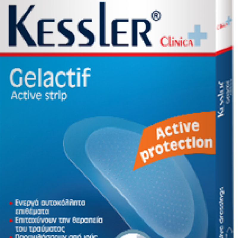 Kessler Gelactif Active strip Ενεργα αυτοκολλητα επιθεματα, 4 επιθεματα