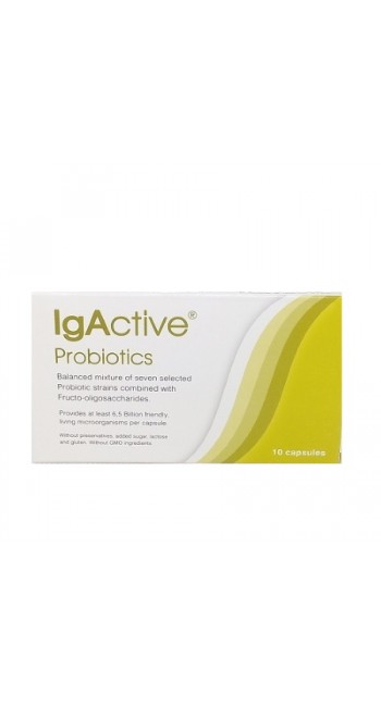 IgActive Probiotics Συμπλήρωμα με Προβιοτικά και Πρεβιοτικά 10 κάψουλες