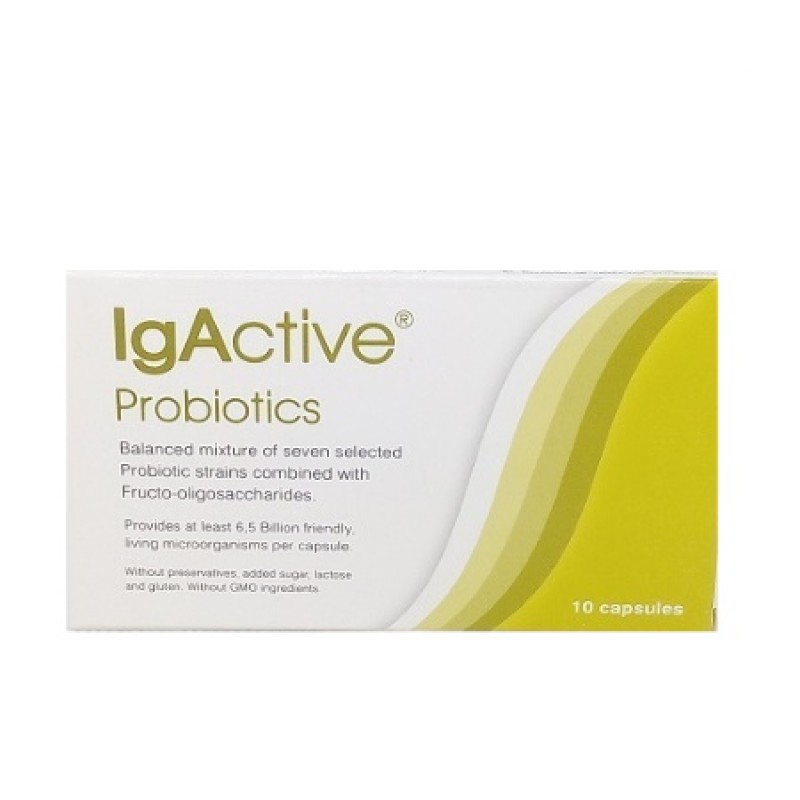 IgActive Probiotics Συμπλήρωμα με Προβιοτικά και Πρεβιοτικά 10 κάψουλες