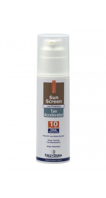 Frezyderm Sunsreen Tan Accelerator SPF10 Αντιηλιακό Γαλάκτωμα Προσώπου & Σώματος για Γρήγορο Μαύρισμα, 150ml