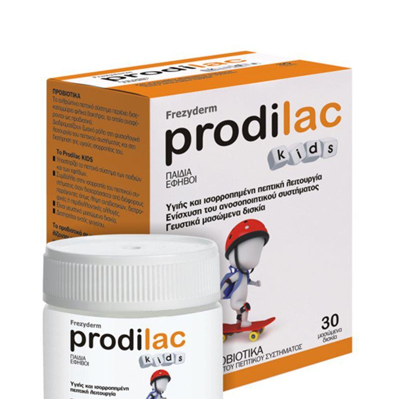 Frezyderm Prodilac Kids Προβιοτικά για Παιδιά 2-16 ετών, 30 Μασώμενα Δισκία