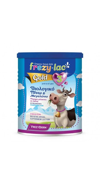 Frezylac Gold 3 Πίνω & Μεγαλώνω Βιολογικό Ρόφημα Γάλακτος σε Σκόνη για μετά τον 10ο μήνα, 400gr