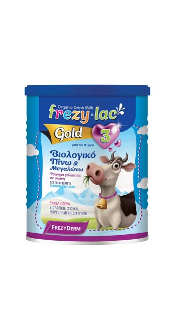 Frezylac Gold 3 Πίνω & Μεγαλώνω Βιολογικό Ρόφημα Γάλακτος από τον 10ο Μήνα, 900gr