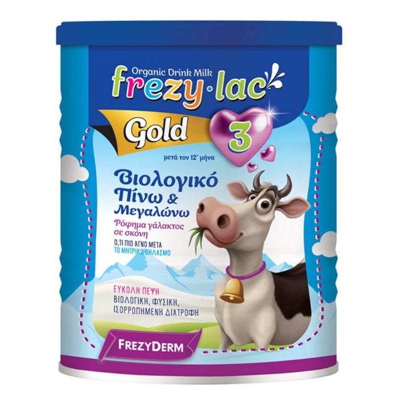 Frezylac Gold 3 Πίνω & Μεγαλώνω Βιολογικό Ρόφημα Γάλακτος από τον 10ο Μήνα, 900gr