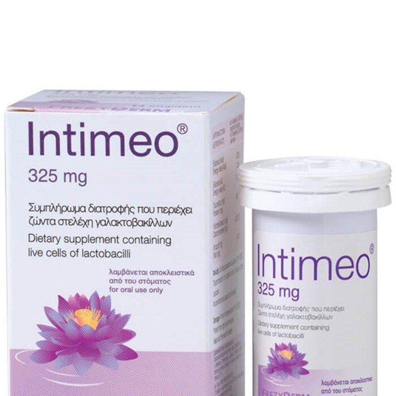 Frezyderm Intimeo 325mg Συμπλήρωμα Διατροφής Με Ζώντα Στελέχη Γαλακτοβακίλλων 14Caps