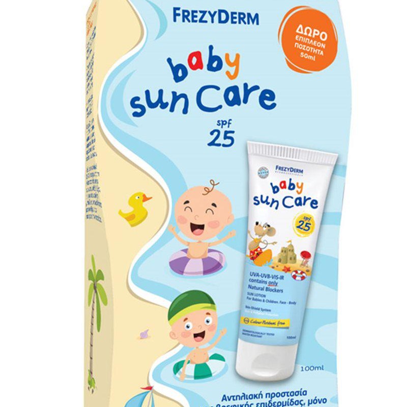 Frezyderm Promo Baby Sun Care SPF25 Παιδικό Αντηλιακό για Πρόσωπο/Σώμα 100ml & 50ml ΔΩΡΟ 