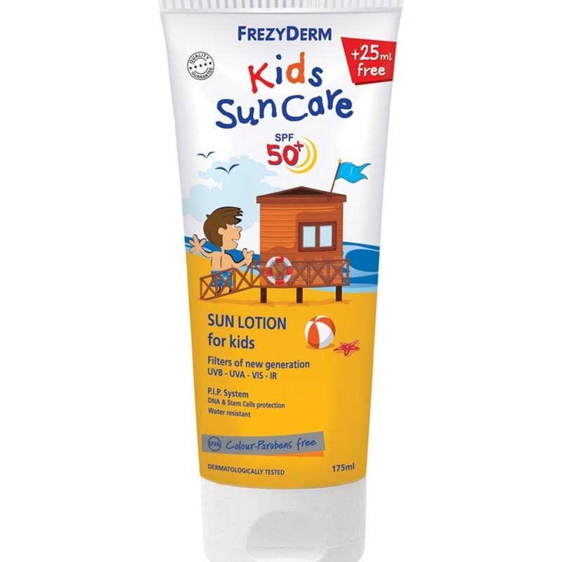 Frezyderm Kids Suncare SPF50+ Παιδικό Αντηλιακό Γαλάκτωμα για Πρόσωπο & Σώμα, 175ml