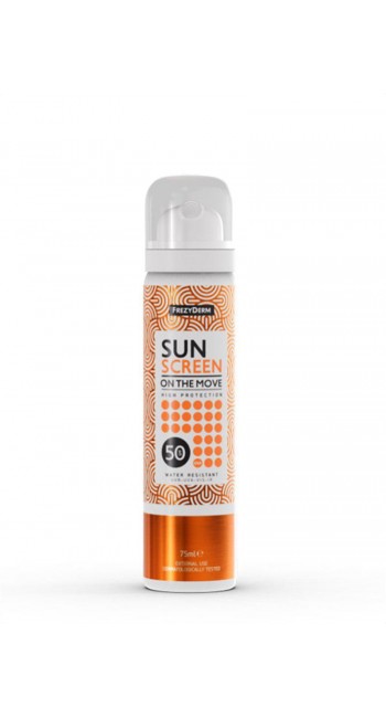 Frezyderm Sun Screen On The Move SPF50 Αντηλιακό Σπρέι Προσώπου, 75ml