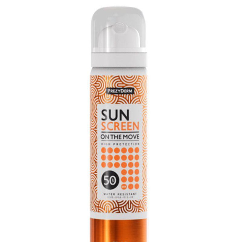 Frezyderm Sun Screen On The Move SPF50 Αντηλιακό Σπρέι Προσώπου, 75ml