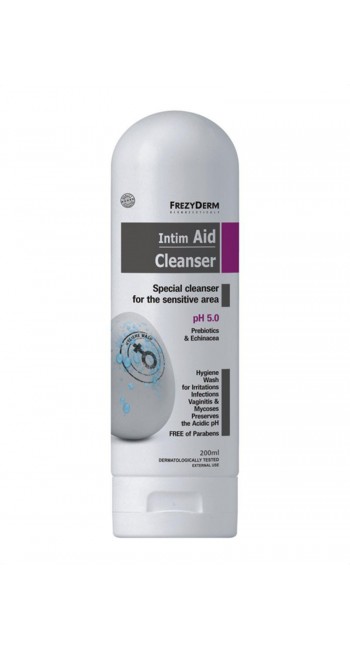 Frezyderm Intim Aid Cleanser pH 5.0 Καθαριστικό Ευαίσθητης Περιοχής, 200ml