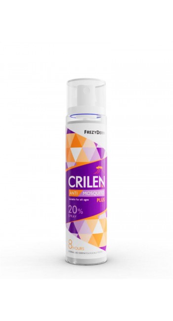 Frezyderm Crilen Anti-Mosquito Plus Spray Ενυδατικό Σπρέι Κατά των Κουνουπιών με 20% IR3535, 100ml