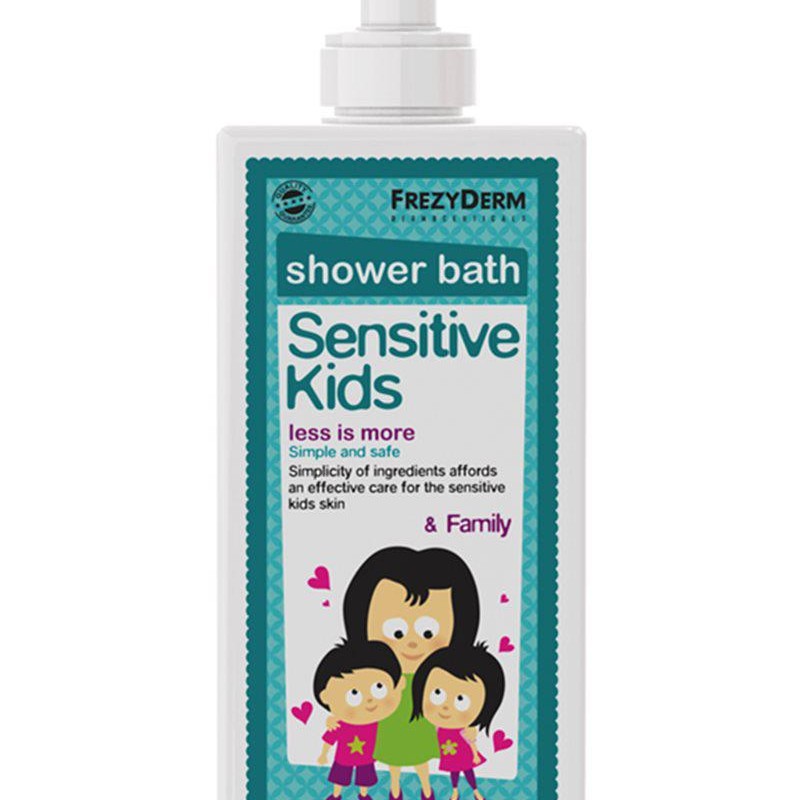 Frezyderm Sensitive Kids Shower Bath & Family Παιδικό Αφρόλουτρο για όλη την Οικογένεια, 200ml