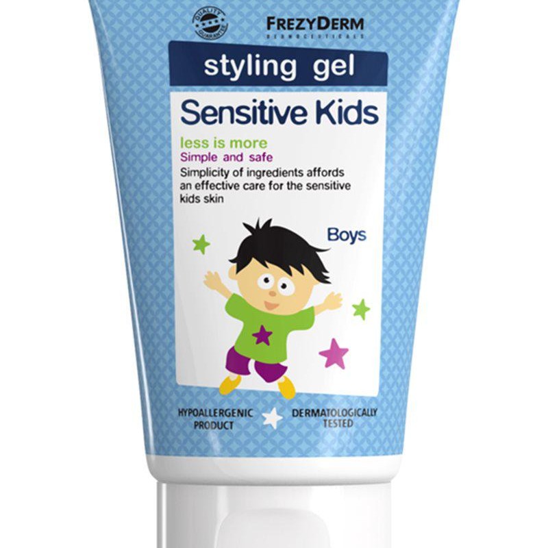 Frezyderm Sensitive Kids Styling Gel Παιδικό Ζελέ Μαλλιών για Δυνατό Κράτημα, 100ml