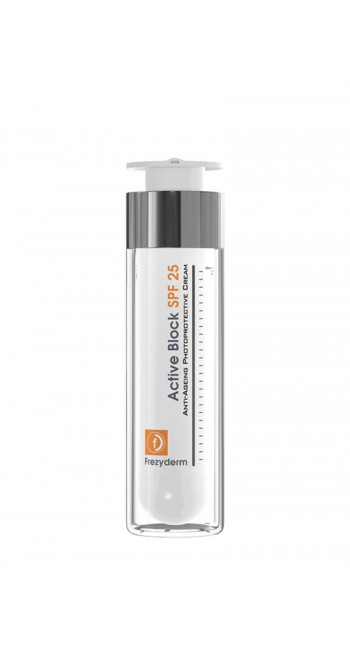 Frezyderm Active Block SPF25 Αντιγηραντική Κρέμα Ημέρας με Αντηλιακή Προστασία, 50ml