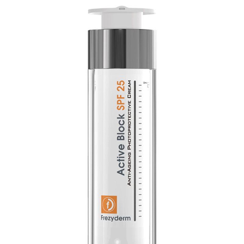 Frezyderm Active Block SPF25 Αντιγηραντική Κρέμα Ημέρας με Αντηλιακή Προστασία, 50ml