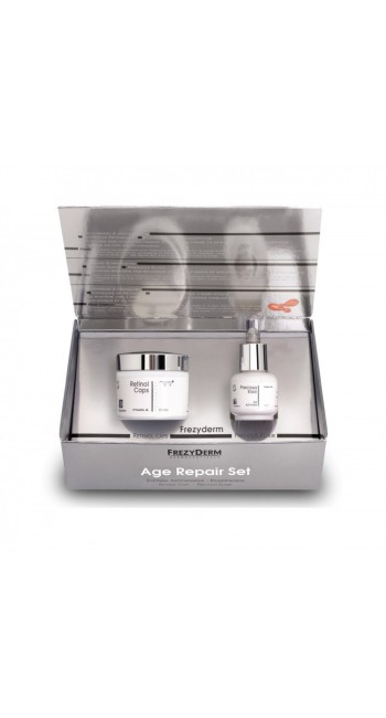 Frezyderm Age Repair Set Σύστημα Αντιγήρανσης & Επανόρθωσης για το Πρόσωπο & το Λαιμό, Φιαλίδιο 15ml & 25 caps