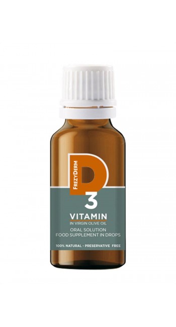 Frezyderm Vitamin D3 Συμπλήρωμα Διατροφής Βιταμίνης D3 σε Σταγόνες, 20ml