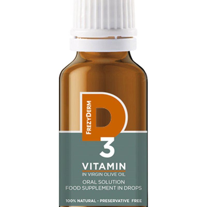 Frezyderm Vitamin D3 Συμπλήρωμα Διατροφής Βιταμίνης D3 σε Σταγόνες, 20ml