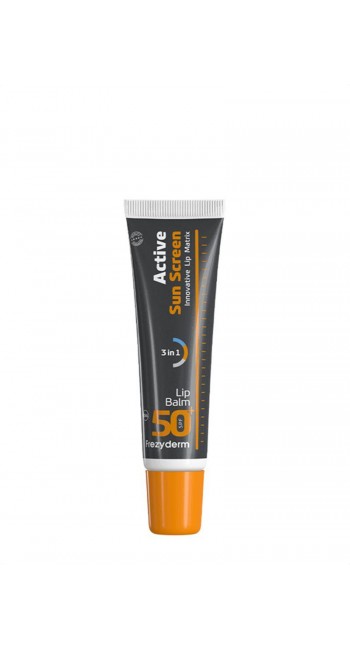 Frezyderm Active Sun Screen Lip Balm SPF 50+ Aντηλιακή Προστασία Χειλιών, 15ml