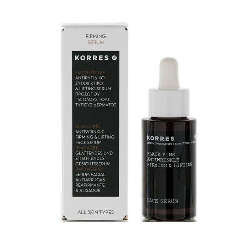 Korres Μαύρη Πεύκη Αντιρυτιδικό Συσφιγκτικό & Lifting Serum Προσώπου 30ml