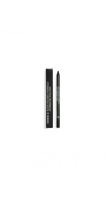 Korres Black Volcanic Minerals Professional Shimmering Eyeliner Μαύρο Ιριδίζων Μολύβι για το Περίγραμμα των Ματιών με Διακριτικό Shimmer, 1.2ml