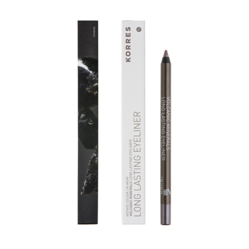 Korres Volcanic Minerals Long Lasting Eyeliner No. 03 Μεταλλικό Καφέ, 1,2 gr