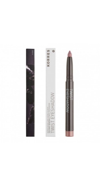 Korres Volcanic Minerals Twist Eyeshadow No 68 Golden Pink, Σκιά με κρεμώδης υφή, 1.4gr 