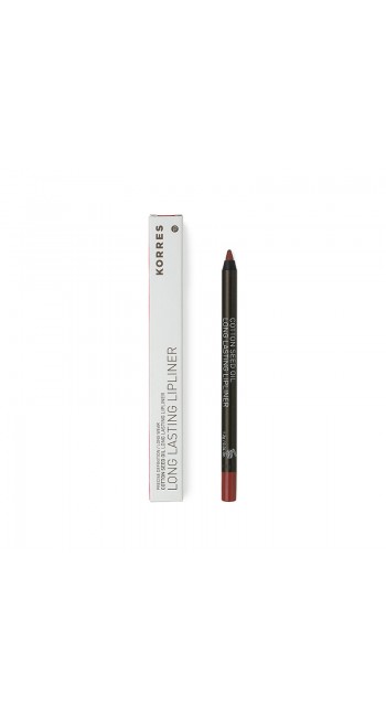 Korres long Lasting Lipliner, Μολύβι Χειλιών με Έλαιο από Βαμβάκι, 03 Κόκκινο 1,2g 