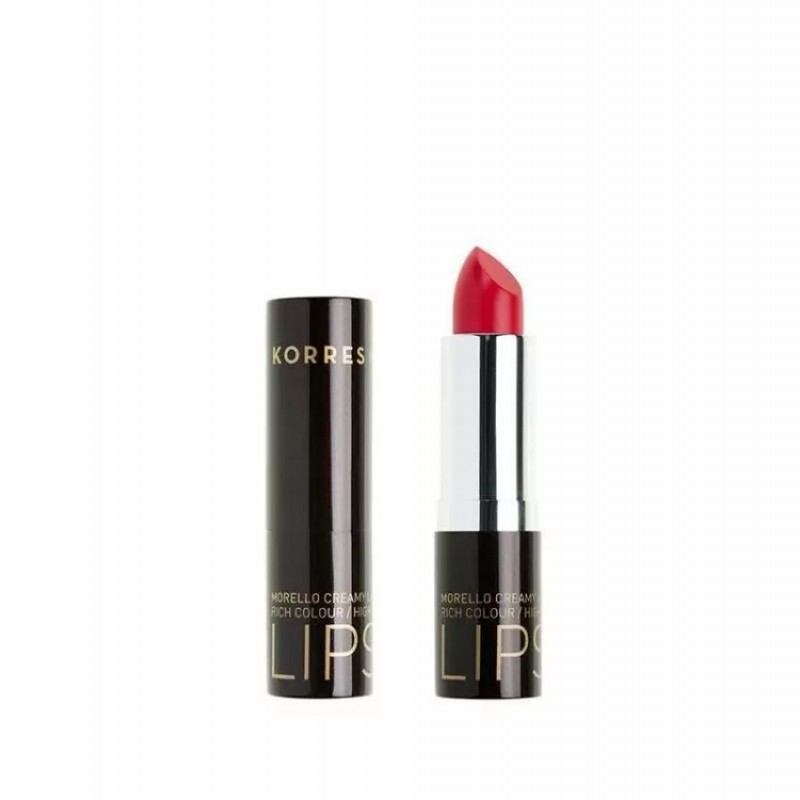 Korres Morello Creamy Lipstick No 21 Έντονο Ροζ, Σταθερό-Λαμπερό Αποτέλεσμα, 3,5gr 