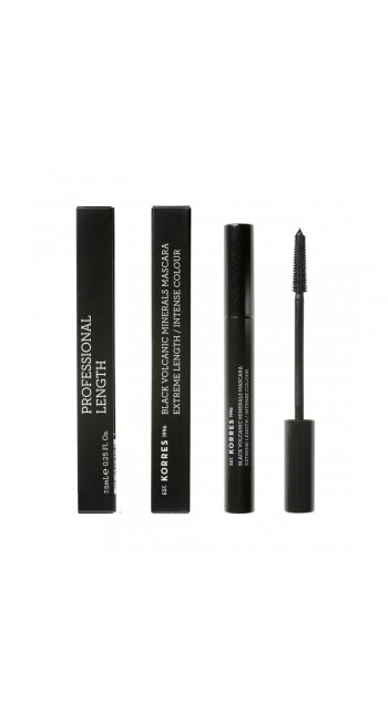 Korres Black Volcanic Minerals Professional Length Mascara Μάσκαρα No 01 Μαύρο, 7.5 ml