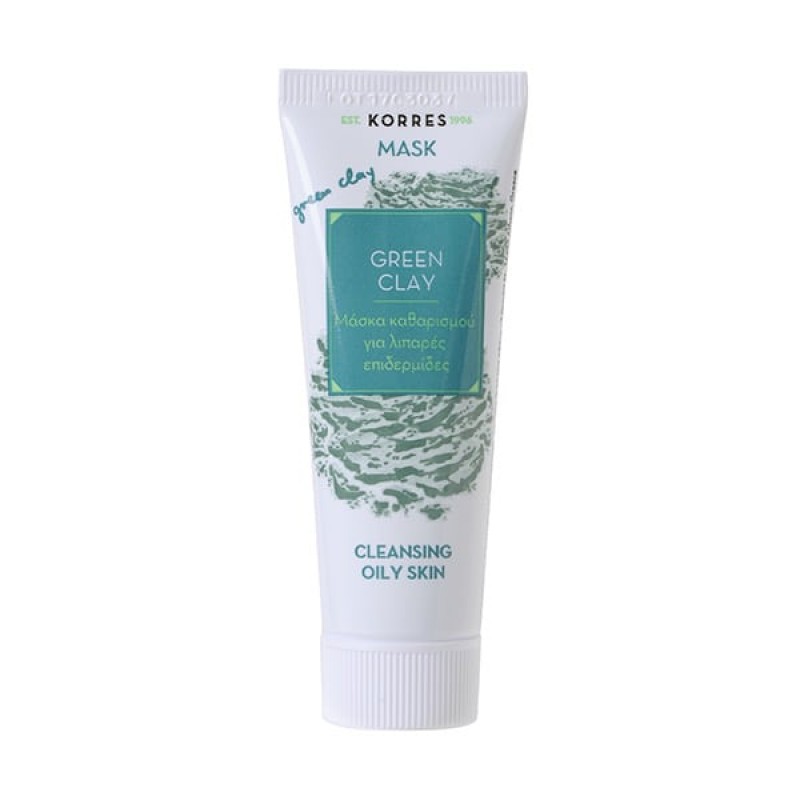 Korres Green Clay Μάσκα Καθαρισμού για Λιπαρές Επιδερμίδες, 18ml