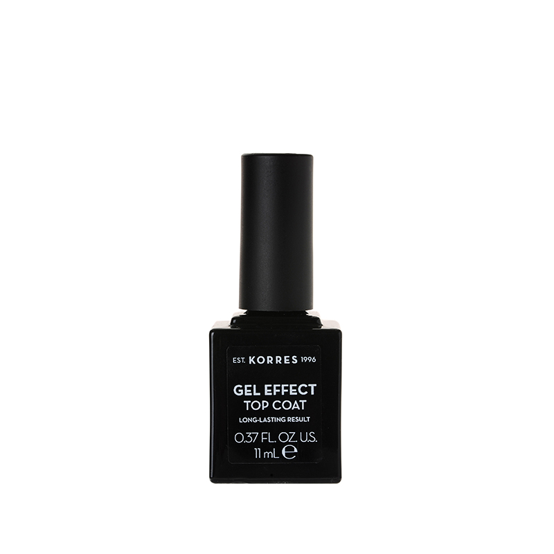 Korres Gel Effect Nail Colour Top Coat Διάφανο Βερνίκι Νυχιών, 11ml