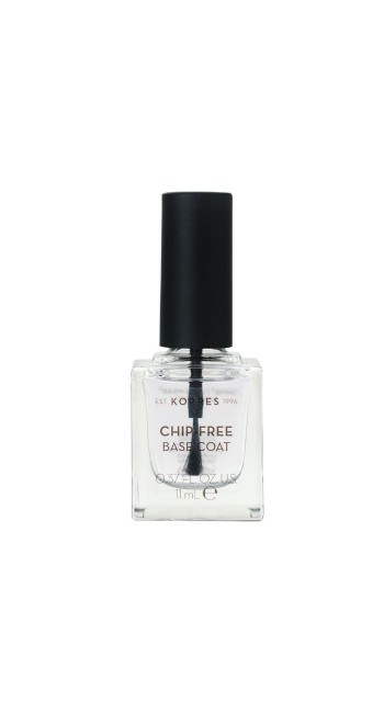 Korres Gel Effect Chip Free Base Coat Διάφανο Βερνίκι Βάσης Νυχιών, 11ml