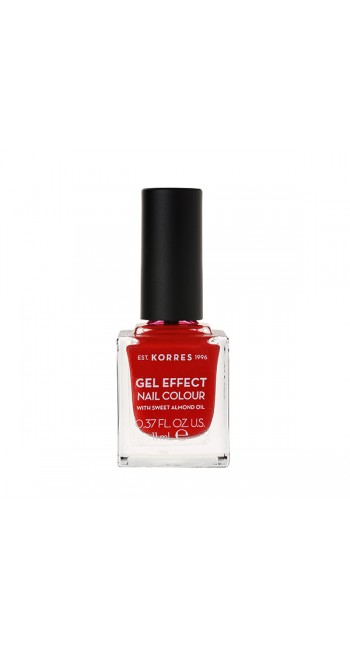 Korres Gel Effect Nail Colour No.53 Royal Red Βερνίκι Νυχιών, 11ml