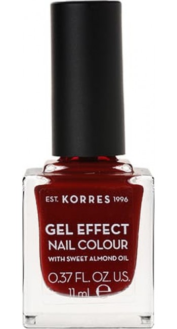 Korres Gel Effect Nail Colour No.59 Wine Red Βερνίκι Νυχιών, 11ml