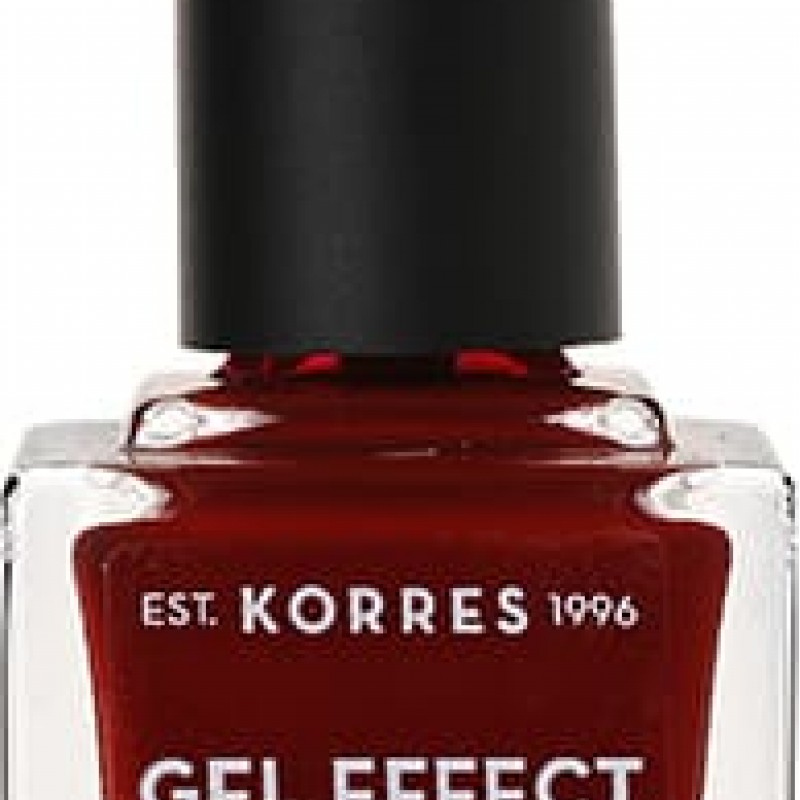 Korres Gel Effect Nail Colour No.59 Wine Red Βερνίκι Νυχιών, 11ml