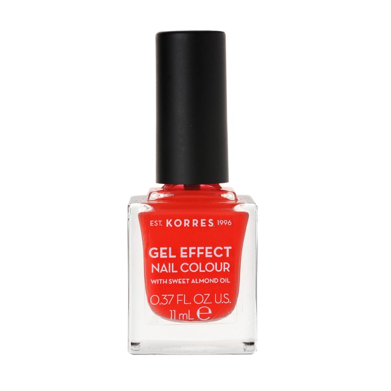 Korres Gel Effect Nail Colour No.45 Coral Βερνίκι Νυχιών, 11ml