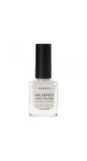 Korres Gel Effect Nail Colour No.1 Blanc White Βερνίκι Νυχιών, 11ml