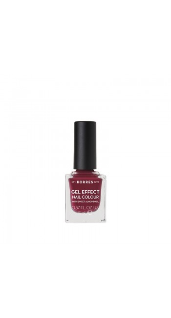 Korres Gel Effect Nail Colour No.74 Berry Addict Βερνίκι Νυχιών, 11ml