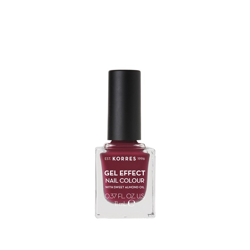 Korres Gel Effect Nail Colour No.74 Berry Addict Βερνίκι Νυχιών, 11ml