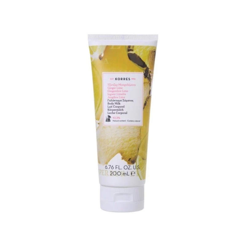 Korres Body Milk Ginger Lime Γαλάκτωμα Σώματος Τζίντζερ Μοσχολέμονο 250ml