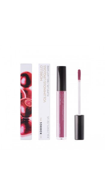 Korres Morello Voluminous LipGloss 27 Berry Purple, 4ml 