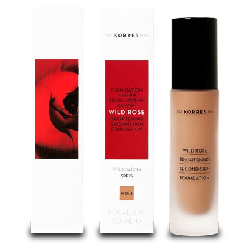 Korres Άγριο Τριαντάφυλλο Brightening Foundation SPF15 WRF4 Υγρό make-up, 30ml 