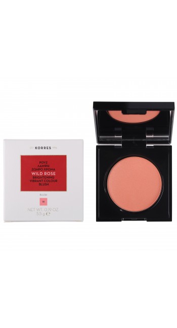 Korres Wild Rose Brightening Blush No.18 Ρουζ Άγριο Τριαντάφυλλο για Λάμψη & Ζωηρό Χρώμα, 5.5g