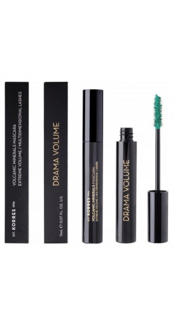 Korres Volcanic Minerals Mascara Drama Volume 04 Emerald, 11ml 