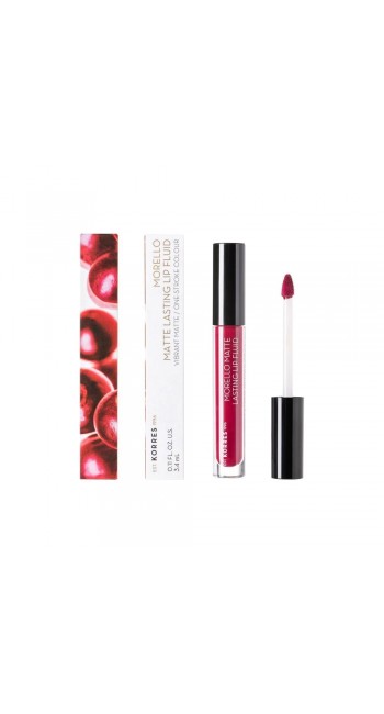 Korres Morello Matte Lasting Lip Fluid 74 Fig 3.4ml 