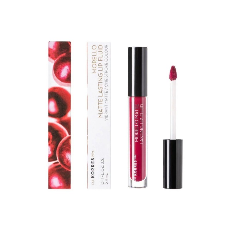 Korres Morello Matte Lasting Lip Fluid 74 Fig 3.4ml 