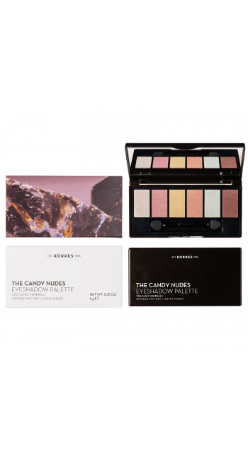 Korres Volcanic Minerals_Eyeshadow Palette The Candy Nudes, 6gr 