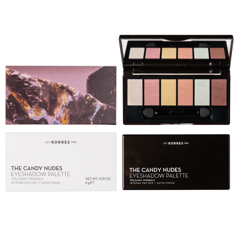 Korres Volcanic Minerals_Eyeshadow Palette The Candy Nudes, 6gr 